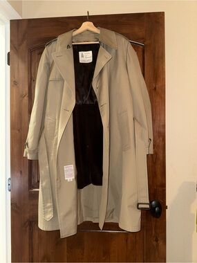 Vintage London Fog Maincoats Trench Coat + Christian Dior Scarf Bundle